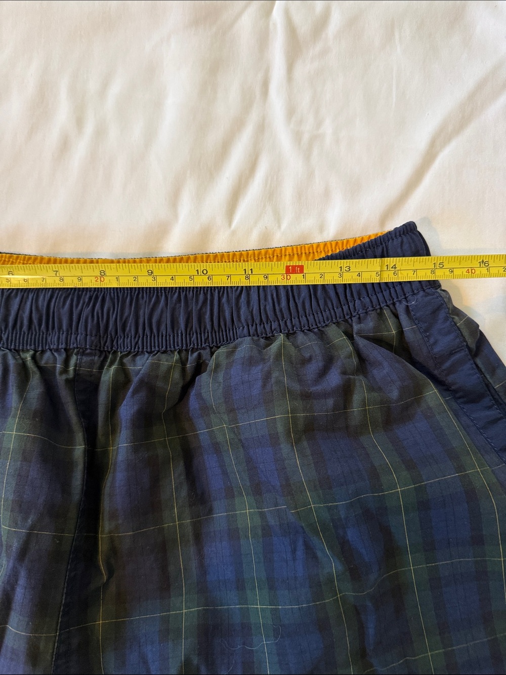 Tommy Hilfiger Navy and Green Plaid Swim/Leisure Shorts - Picture 8 of 8